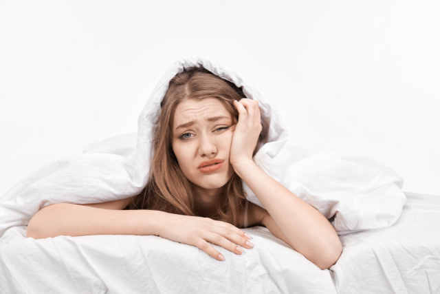 sleepless woman